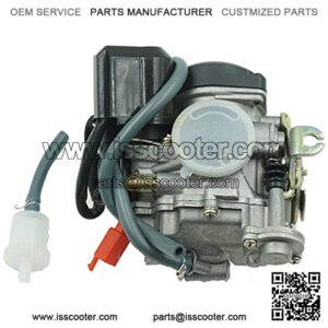 1-073-1 GY6 49cc 50cc 80cc 100cc 20mm Big Bore CVK Carburetor with Electric Choke for Scooter Moped ATV Go Kart Quads Buggy 139QMB 1P39QMB Engine Carbs