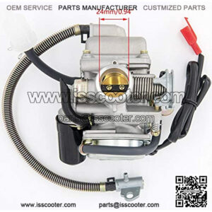 GY6(150cc) Carburetor for 150cc 125cc 152QMJ 157QMJ 4 Stroke Engines Electric Choke Motorcycle Scooter  - GY6 150cc Carburetor 24mm PD24J Carb