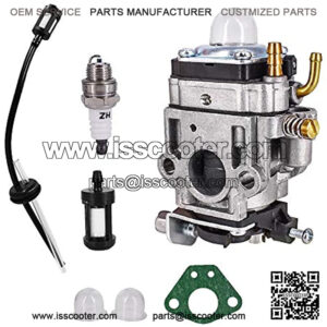 Carburetor Kit Fits for 43cc 47cc 49cc 50cc Scooter Dirt Mini Pocket Bike Motorcycle 2-Stroke Engine 15mm Replace Carb