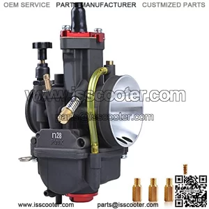 Racing Parts Performance Motorcycle Carburetor PWK28mm 200CC 150CC Carburetor 28mm GY6 Carburetor With Carburetor Jets For Scooter ATV Dirt Bike Mini Bike 125CC 150CC