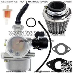 PZ19 Carburetor Air Filter Fuel Filter Compatible for 50cc 70cc 90cc 110cc 125cc ATV QUAD Scooter Go Kart Moped Mini Chopper Pit Dirt Pocket Bike Baja Kandi ST70 NH80 CT90 CT110 XL75