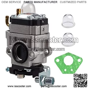 New Carb Carburetor with Bulb for 43cc 47cc 49cc 50cc 2 Stroke Pocket Bike ATV Stand-up Scooters Dirt Bikes Mini Quad Gas Scooter 15mm Intake Hole