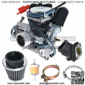 15mm carburetor and air filter fit for 49cc 2 stroke mini pocket bike