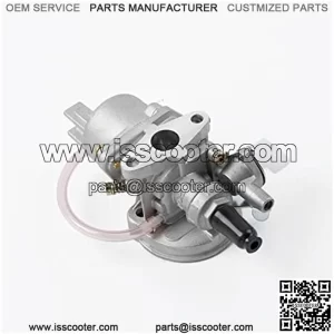 Motor Carb Carburetor 2 Stroke Mini Quad Bicicleta de Tierra minimoto go Kart Buggy Nuevo Bicicleta de Bolsillo 47cc 49cc Piezas de carburador (Color : Silver)