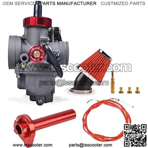 26mm Dirt Bike Carburetor PE26mm Motorcycle Carburetor Kit With Adjustable Throttle Cable 185cm Dirt 48MM Air Filter Carburetor Jet Fit HONDA YAMAHA SUZUKI Motorcycle Dirt Bike SSR TTR 125-150cc