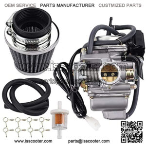 GY6 150cc Carburetor for 152QMJ 152QMI 157QMI 157QMJ 125cc Scooter 24mm PD24J Carb with Air Filter