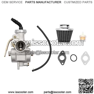PZ20 Carburetor with Air Filter Gaskets for Kazuma Baja 50cc 70cc 90cc 110cc 125cc 110B NST Quad 4 Stroke ATV 4 Wheeler Go Kart Dirt Bike Honda CRF50F XL75 CRF80F XR50R