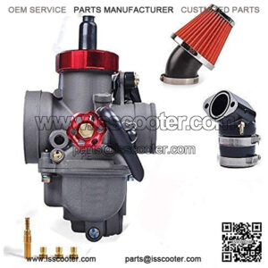Motorcycle Carburetor PE26mm 125CC Carburetor Kit With GY6 Intake Manifold 48mm Air Filter Fit Honda Yamaha Suzuki Kawasaki Motorcycle Scooter ATV Dirt Bike 100CC-150CC GY6 Engine