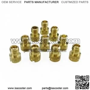 Carburetor Main Jets, CVK Sizes 78 - 98 for 50cc 4-Stroke 139QMB Scooters