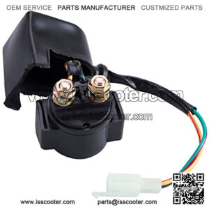 Starter Solenoid Relay For 4-Stroke GY6 50cc 125cc 150cc 200cc 250cc ATV Dirt Bikes Scooters Go Kart Dne BuggQuad 4 Wheelers Pocket Bike Moped Roketa SSR Sunl Coolster