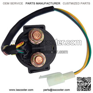 Motorcycle Parts Starter Solenoid Relay for 4-Stroke GY6 Engine 50cc 150cc 200cc 250cc ATV Dirt Bikes Scooters Go Kart Dne BuggQuad 4 Wheelers Pit Bike Moped Roketa SSR Tao tao Sunl Coolster