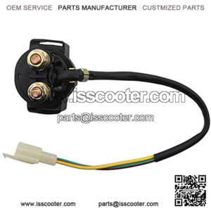 Solenoid Starter Relay Replacement for 4-Stroke GY6 Engine 50cc 150cc 200cc 250cc ATV Dirt Bikes Scooters Go Kart Dne BuggQuad 4 Wheelers Pit Bike Moped