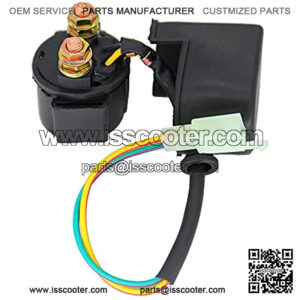 Motorcycle Starter Solenoid Relay Compatible with SSR Tao tao Sunl Kazuma Baja Roketa 4-Stroke GY6 Engine 50cc 70cc 125cc 150cc 200cc 250cc ATV Dirt Bikes Scooters Go Karts Moped