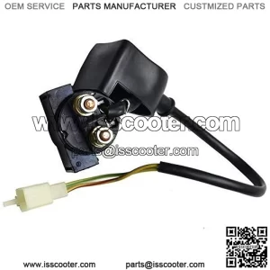 Portable Universal 2 Pins Starter Solenoid Electric Relay, Fits for 50cc 70cc 90cc 110cc 125cc Dirt Bike Pocket Bike Go Kart