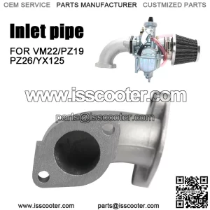 VM22 26mm Carb Motorcycle Modified Carburetor Interface Elbow Fitting Adapter Intake Manifold