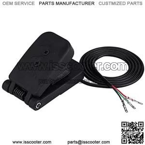 Brake Pedal ATV Foot Accelerator Throttle Speed Control, Vehicle Accelerator Throttle Speed Control Brake Pedal, with Black Plastic for Electric Bikes, Scooters, ATV Black