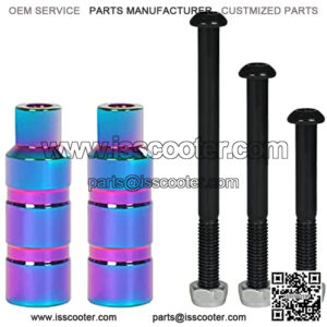 Scooter Pegs Set with Axle Hardware 2.7", 3.5",3.9" for Freestyle Scooter Grinds
