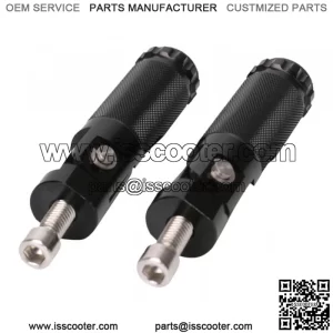 Pedales Soporte de Pata de Motocicleta ReposapiPlegables de Motos De Tierra - Negro 11x4.5x2.2cm Reposapide motocicleta