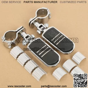 1" 1 1/4" 1 3/8" Adjustable Footpegs Peg Mount Fit For Harley Touring Softail (For: Harley-Davidson)