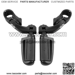 1 1/4" Engine Guard Footpeg Short Angled Mount Fit For Harley Touring Softail (For: Harley-Davidson)