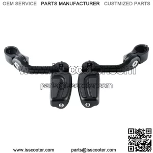 1 1/4" Long Angled Engine Guard Mount Footpegs Fit For Harley Touring Road King (For: Harley-Davidson)