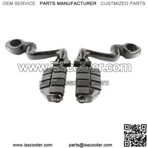 1 1/4" Engine Guard 360 Adjustable Footpeg Mount Fit For Harley Road King Glide (For: Harley-Davidson)