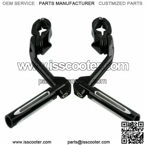 1 1/4" Foot Peg Highway Long Angled Mount Clamps Fit For Harley Road King Glide (For: Harley-Davidson)