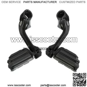 1 1/4" Highway Engine Guard Long Angled Footpegs Fit For Harley Touring Softail (For: Harley-Davidson)
