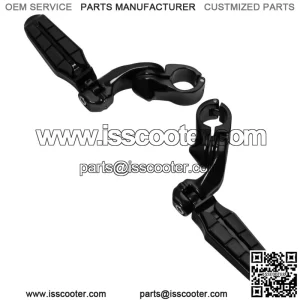 1 1/4" Highway Footpeg Short Angled Mount Fit For Harley Touring Electra Glide (For: Harley-Davidson)