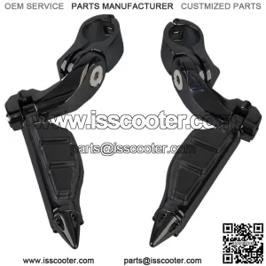 1.25" Footpegs Footrest & Short Angled Mount Fit For Harley Touring Road Glide (For: Harley-Davidson)