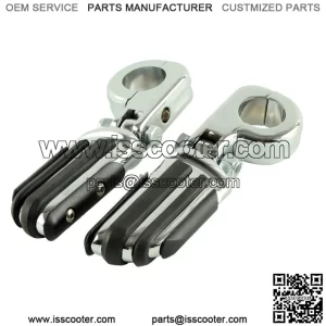 1.25" Highway Bar Pilot Male Footpegs Mount For Harley Touring Road King Chrome (For: Harley-Davidson)