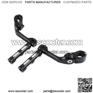 1-1/4" Highway Footpegs Long Angled Peg Mount Fit For Harley Road Street Glide (For: Harley-Davidson)