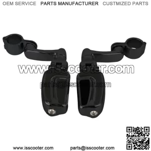 1-1/4" Highway Engine Guard Footpegs Mount Fit For Harley Road King Dyna Fat Bob (For: Harley-Davidson)