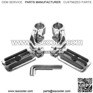 1-1/4" Highway Foot Pegs Pedal Fit For Harley Touring Road King Sportster XL1200 (For: Harley-Davidson)