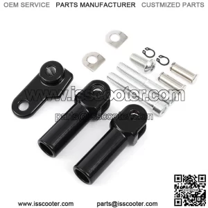 2 7/8" Black Passenger Foot Peg Supports Mount Kit Fit For Harley Softail 08-17 (For: Harley-Davidson)