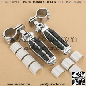 22/25/32/35mm Adjustable Footpegs Footrest Clamps Fit For Harley Touring Dyna US (For: Harley-Davidson)