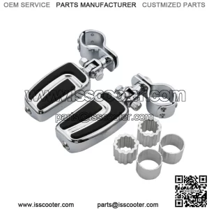 25mm-35mm Engine Guard Bar Footpegs Rest Clamps Fit For Harley Honda Chopper ATV (For: Harley-Davidson)