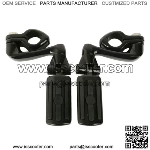 360 Adjustable 1 1/4" Engine Guard Highway Foot Peg Mount Fit For Harley Softail (For: Harley-Davidson)