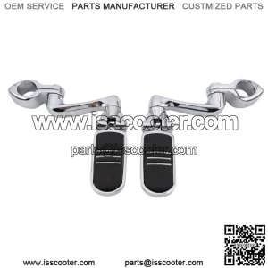 360 Adjustable Highway Foot Peg 1 1/4" Engine Guard Mount Fit For Harley Touring (For: Harley-Davidson)