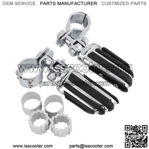 Adjustable Foot Pegs Footrest w/ Clamps Fit For Harley Touring Road King Glide (For: Harley-Davidson)