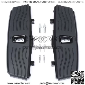 Black Driver Floorboard pegs Fit For Harley Touring CVO Road Glide 2010 15-23 (For: Harley-Davidson)