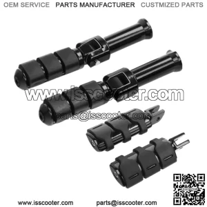 Black Driver Passenger Footpeg W/ Brackets Fit For Harley Heritage Classic 18-23 (For: Harley-Davidson)