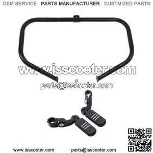Black Engine Guard Highway Crash Bar & Footpegs Fit For Harley Touring 1997-2008 (For: Harley-Davidson)