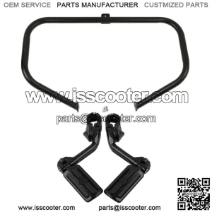 Black Engine Guard Highway Crash Bar Footpegs Fit For Harley Road King 1997-2008 (For: Harley-Davidson)