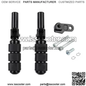 Black Foot Pegs Footrests Fit For Harley Davidson Softail Slim FLS 2012-2017 16 (For: Harley-Davidson)