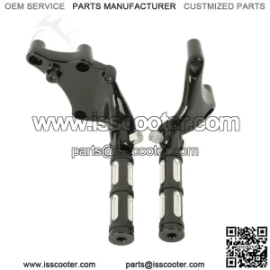 Black Foot Pegs Pedals Mount For Harley Sportster XL 1200 Iron883 48 2014-2017 (For: Harley-Davidson)