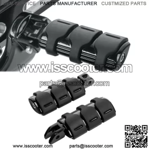 Black Front Driver Foot Peg Pegs Fit For Harley Softail Street Fat Bob 2018-2023 (For: Harley-Davidson)