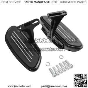 Black Passenger Footboard Fit For Harley FLHTC FLHT FLTR FLHTCU FLHRC 1993-2023 (For: Harley-Davidson)
