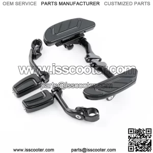 Black Passenger Footboard Highway Footpegs Mount Fit For Harley Touring 93-23 22 (For: Harley-Davidson)