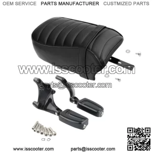 Black Passenger Seat Foot Pegs Mount Fit For Harley Sportster XL883 1200 16-23 (For: Harley-Davidson)